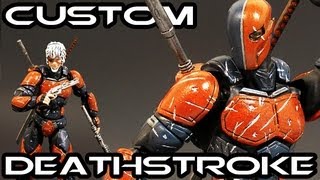 Custom DEATHSTROKE Anime Style Action Figure Review [upl. by Stoecker]