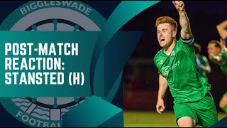 POSTMATCH REACTION  Biggleswade FC 21 Stansted  5824 [upl. by Ynahirb582]