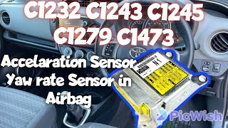 C1232 C1243 C1245 C1279 C1473 Accelaration Sensor Yaw rate Sensor stuck low open [upl. by Siladnerb]