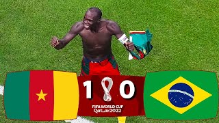 CAMEROON VS BRAZIL VINCENT ABOUBAKAR GIVES VICTORY TO CAMEROON [upl. by Hunt]