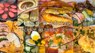 11 MindBlowing Recipes in JUST 3 Minutes ⏰🍳 Quick Tasty amp Too Easy to Miss 🤯🔥🍝 [upl. by Noitsuj636]