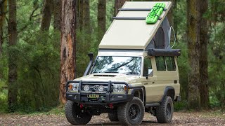 AluCab Hercules Roof Conversion to suit Toyota Landcruiser 78 Series Troopy [upl. by Sassan]