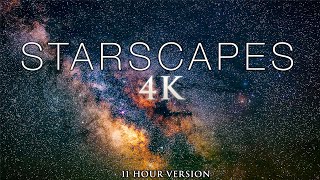 8 HOURS of STARSCAPES 4K Stunning AstroLapse Scenes  Relaxing Music for Deep Sleep amp Relaxation [upl. by Aciruam]