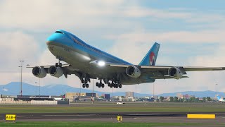 Beautiful View When Landing Boeing 747 Landing At Haneda Airport shortsvideo [upl. by Aihceyt270]