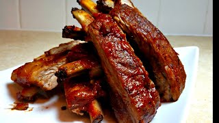 How to make BBQ Ribs in the Oven  Oven Baked Barbecue Ribs EASY [upl. by Forrer]