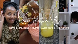 RESET ROUTINE VLOG  CLEANING ORGANIZING COOKING PAMPER ROUTINE  SELF CARE MOTIVATION [upl. by Massingill121]