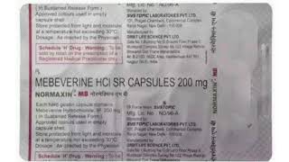 NORMAXIN MB Capsule MEBEVERINE HCI SR CAPSULES 200 mg [upl. by Igiul542]