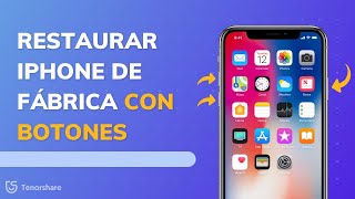 Cómo restaurar iPhone de fábrica con botones guía útil [upl. by Gillmore213]