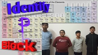 identify P block elements [upl. by Irpac944]