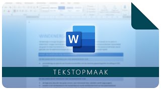 Tekstopmaak aanpassen  Microsoft Word [upl. by Htyderem]