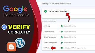 How to Verify bloggercom on Google Search Console 2023  HTML file Upload blogger [upl. by Idalla412]