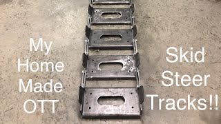 First Look at My Homemade OTT Skidsteer Tracks [upl. by Acirretal558]