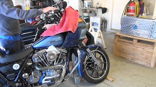 103 1983 fxrt shovelhead dyna ignition timing adj brake repair 197984 FXR FLT harley tatro machine [upl. by Morton]