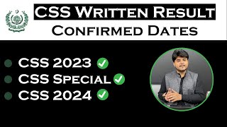 CSS 2023 Written Part Result Date  CSS 2024 Schedule [upl. by Rigdon]