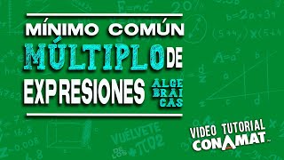 Mínimo común múltiplo de expresiones algebraicas [upl. by Elvira]