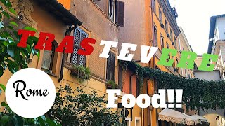 Trastevere Best restaurants 8 recommendations [upl. by Loos]