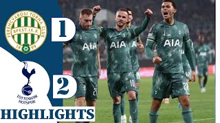 Ferencvaros 12 Tottenham Hotspur  EUROPA LEAGUE HIGHLIGHTS  Johnson scores his fifth in a row [upl. by Mccreery]