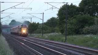 UK  94mph Deltic on ECML  The Elizabethan 11613 [upl. by Bast326]