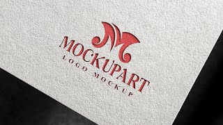 How to make Embossed logo mockup  Photoshop Mockup Tutorial [upl. by Declan]