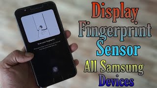 Display fingerprint sensor For All Samsung devices Prank [upl. by Maureene907]