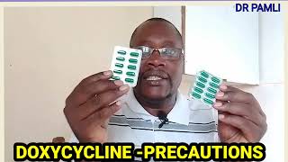 DOXYCYCLINE PRECAUTIONS [upl. by Aileen]