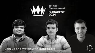 2024 Chess Olympiad R8 w GM Illia Nyzhnyk  lichessorg [upl. by Husch381]