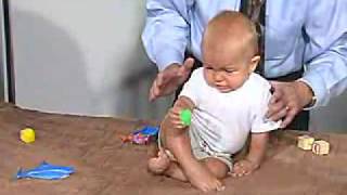 PediatricNeuro Exam 6 month Postural Reflexes  Lateral Propping [upl. by Venn]