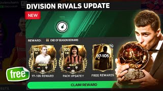 WAIT FOR NEW 97105 OVR BALLON DOR DIVISION RIVALS REWARDS FC MOBILE [upl. by Francoise]