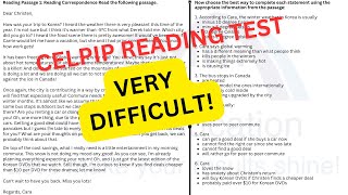 CELPIP HARD Reading Practice Test Part 1 With Answers TRY THIS EXAM [upl. by Ahtaga44]