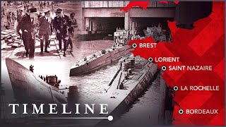 Hitlers UBoat Lair The Secret Nazi Underwater Superstructures  Timeline [upl. by Nosreve571]