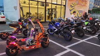 Electric Scooter WEPED Dark Knight RUFJACK21 Cafe Riding 루프잭21 [upl. by Daye]