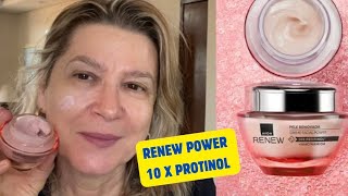 RENEW AVONPELE RENOVADA CREME FACIAL POWER 10 X MAIS PROTINOL NIACINAMIDA LANÇAMENTO [upl. by Heuser629]