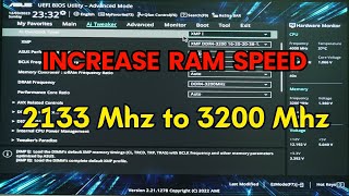 How to change RAM speed in BIOS  Enable XMP on Asus BIOS [upl. by Wilton]