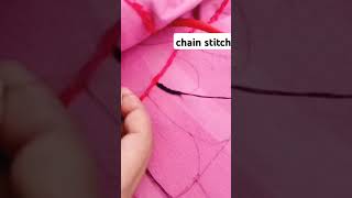 embroidery chain stitch [upl. by Ellevel]