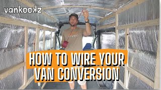 How to Wire A Van Conversion  Beginners Guide to Running Electrical Wiring for a Van [upl. by Aliza138]