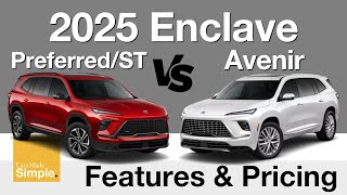 2025 Buick Enclave Preferred vs Avenir  Feature amp Pricing Breakdown [upl. by Beverley127]