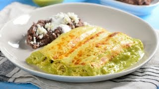 Cómo hacer Enchiladas Suizas  Desayuno Mexicano [upl. by Milah]