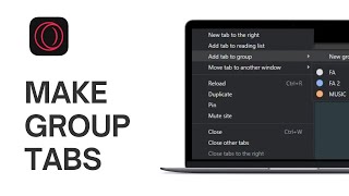 How to Make Group Tabs on Opera GX Quick and Easy [upl. by Anastice]