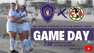 San Antonio Athenians vs Club America Femenil International Friendly [upl. by Ociram]