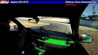 Alpina B3 GT3 Lap Hockenheim Cup tyres Michelin Pilot Sport Cup Track Test sport auto [upl. by Narmak527]