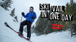 How to ski VAIL in one day  experience the entire resort [upl. by Annam]