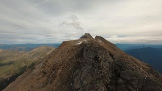 Silvertip Ridge and Mt Rideout  DJI FPV Drone [upl. by Ayatan]