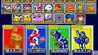 Super Smash Bros Melee  Menu 8 bit remix [upl. by Arlene]