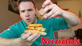 Nandos Copied KFCs Gravy Burger extremely messy [upl. by Warms]