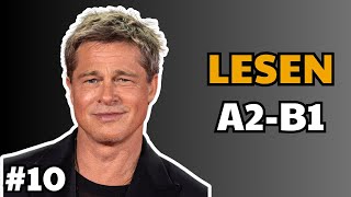 Brad Pitt  B1 Deutsche Geschichten  A2B1 Deutsch [upl. by Ahtanamas99]