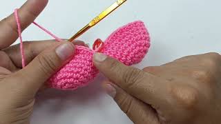 Cómo hacer un CORAZÓN Mediano a Crochet  PASO A PASO  corazón tejido a crochet fácil [upl. by Kepner225]