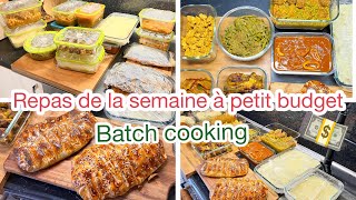 Mes repas de la semaine organisation batch cooking recettes faciles [upl. by Eissirk317]