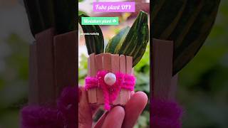 Miniature plant DIY fake plant ☘️ diy shorts diy youtubeshorts craftminipot fakeplants short [upl. by Cordell938]