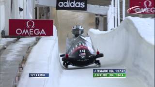 FIBT  Womens Bobsleigh World Cup 20132014  Lake Placid Highlights [upl. by Chapa]