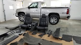 New OEM Carpet Install  Cleanest Silverado Interior Ever 48 5 Speed Truck [upl. by Pratt]